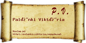 Palánki Viktória névjegykártya